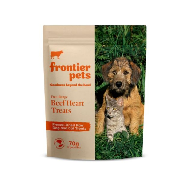 Frontier Pets Freeze Dried Raw Dog Treats (Beef Heart)
