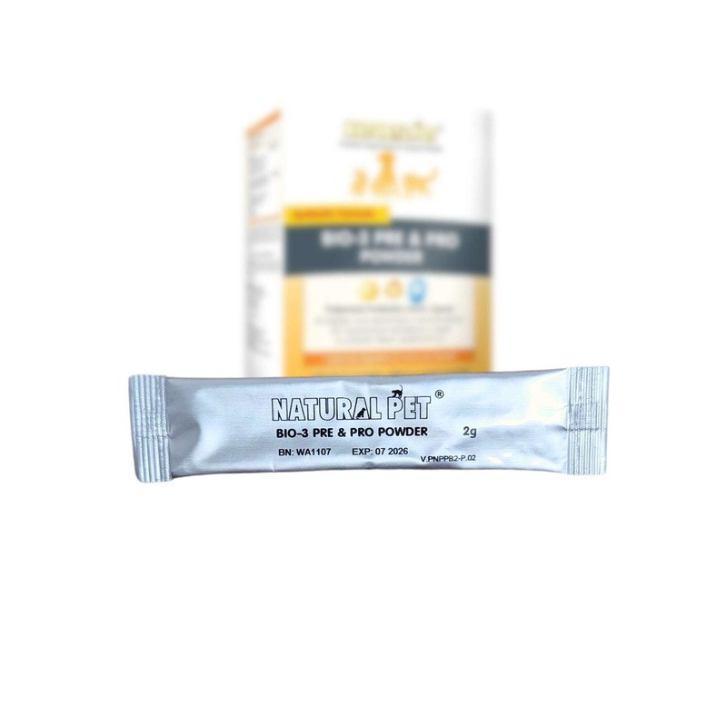 GIFT WITH PURCHASE >$120: Natural Pet Bio3 Pre & Pro Powder for Cats & Dogs (1 x Stick)