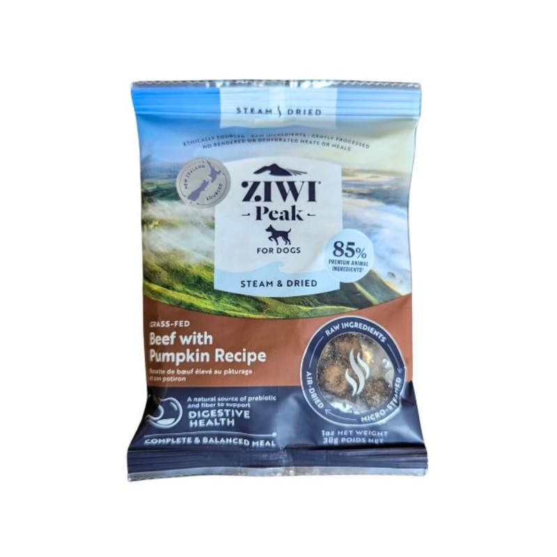 GIFT WITH PURCHASE >$120: ZIWI Peak Steam & Dried Dog Food Trial Pack (1 x Random Flavour)