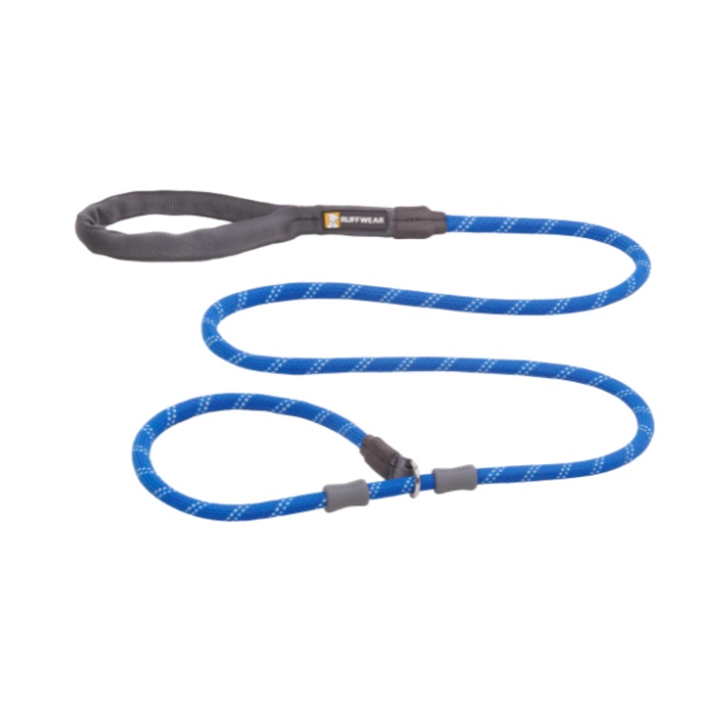 Ruffwear Just-a-Cinch Reflective Rope Slip Dog Leash (Blue Pool)