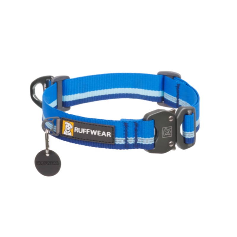 Ruffwear Top Rope Reflective Ballasted Dog Collar (Blue Pool)
