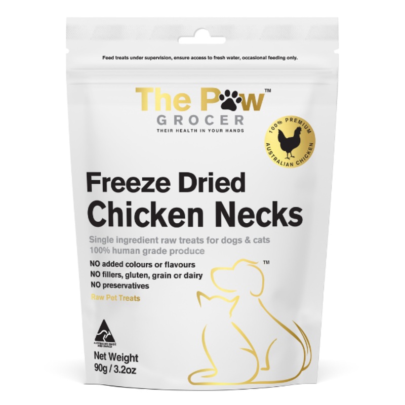 The Paw Grocer Freeze Dried Cat & Dog Treats (Chicken Necks)