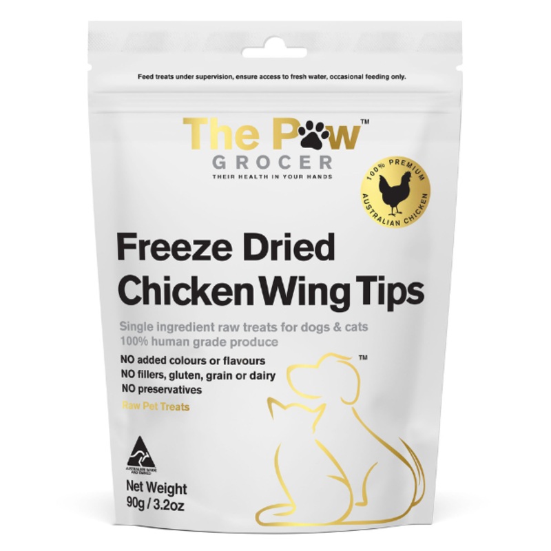 The Paw Grocer Freeze Dried Cat & Dog Treats (Chicken Wing Tips)