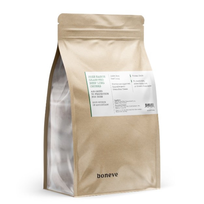 TRY & BUY: Boneve Earthmade Free-Range Grass-Fed Beef Lung Chunks Air-Dried Dog Treats