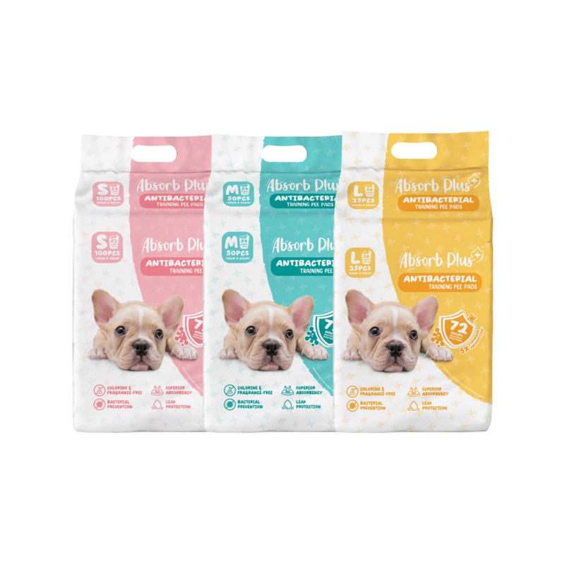 Absorb Plus Antibacterial Dog Training Pee Pad