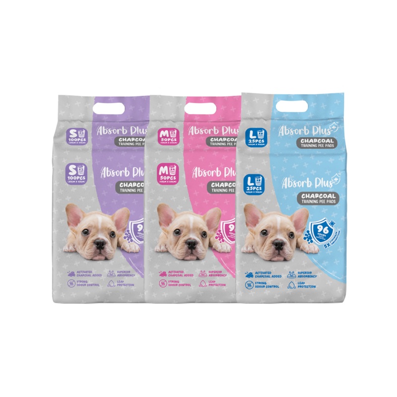 Absorb Plus Odor Elimination Charcoal Dog Training Pee Pad