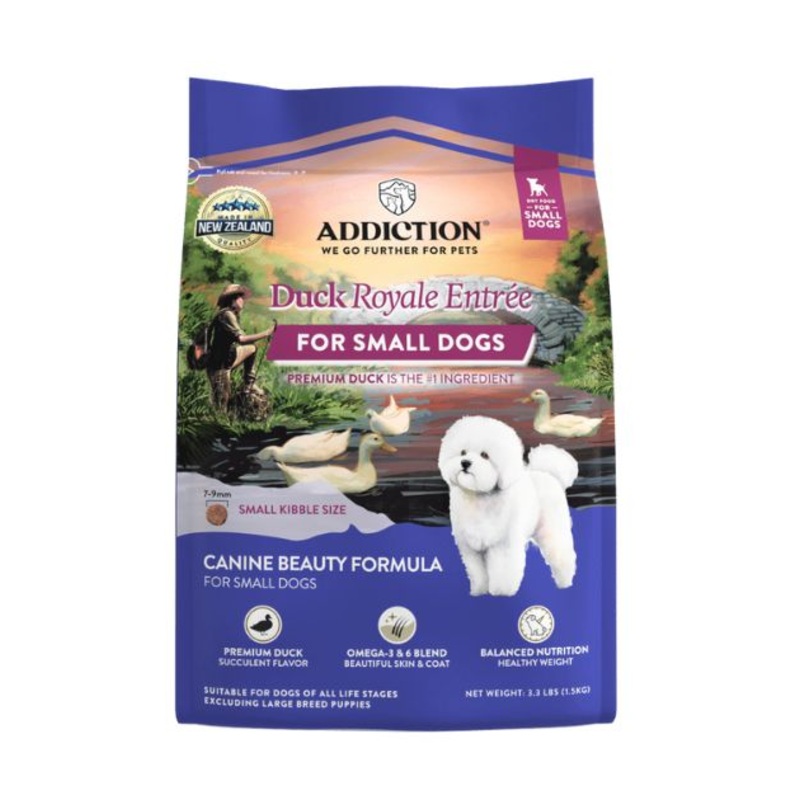 Addiction Dry Dog Food (Duck Royale Entree For Small Dogs)