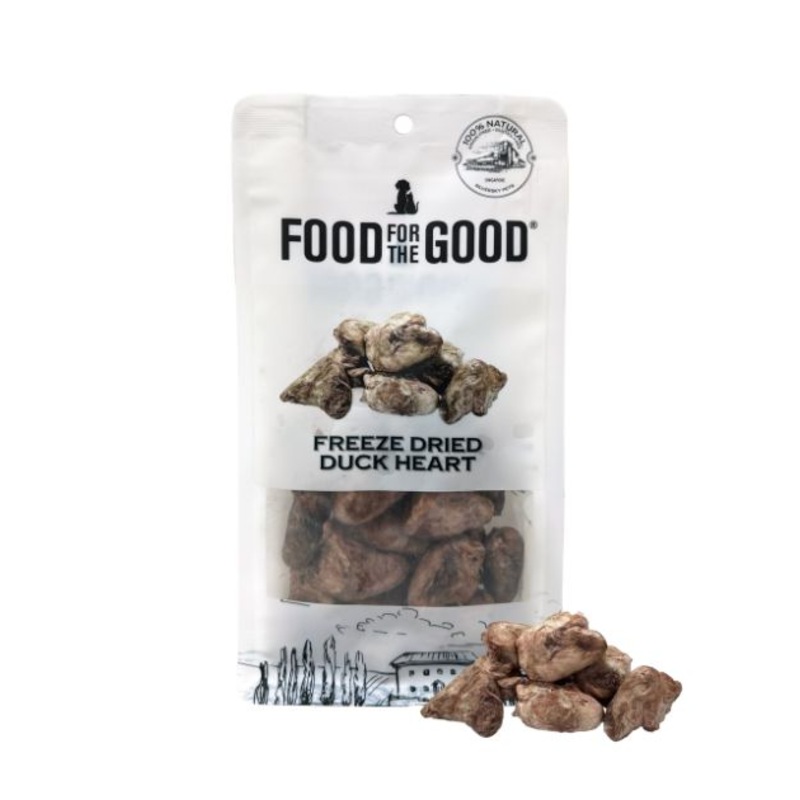 Food For The Good Freeze Dried Cat & Dog Treats (Duck Heart)