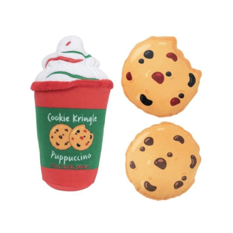 FuzzYard Cookie Kringle Puppuccion & Cookies Dog Toy (3-Pack)