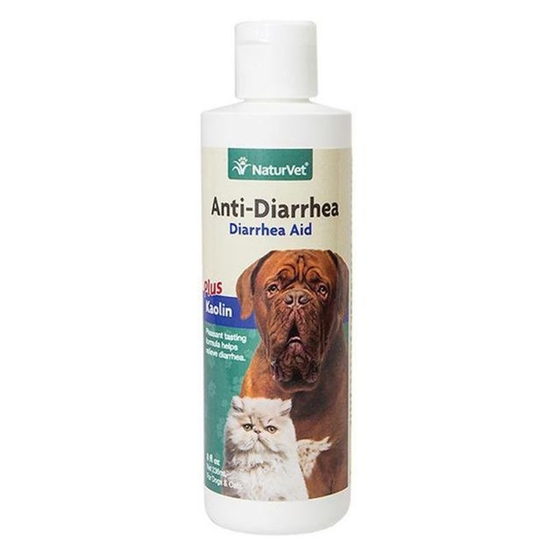 NaturVet Anti-Diarrhea Plus Kaolin Liquid Aid for Cats & Dogs