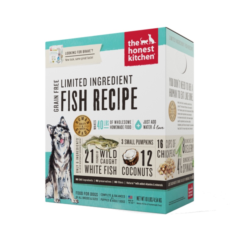The Honest Kitchen Brave Dehydrated Dog Food (Grain Free Limited Ingredient Fish Recipe)