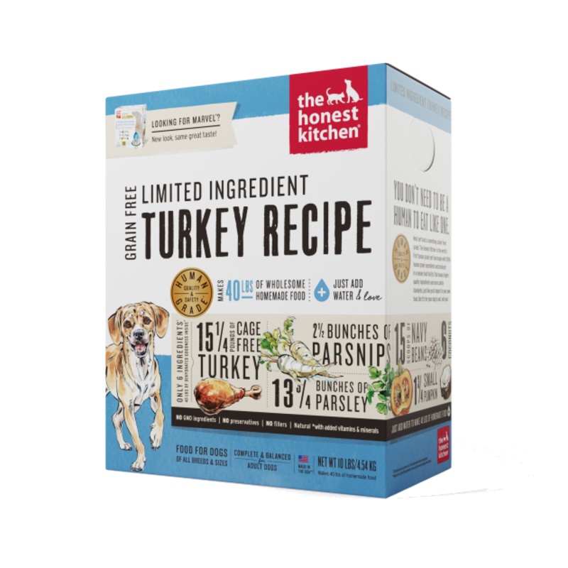 The Honest Kitchen Marvel Dehydrated Dog Food (Grain Free Limited Ingredient Turkey Recipe)