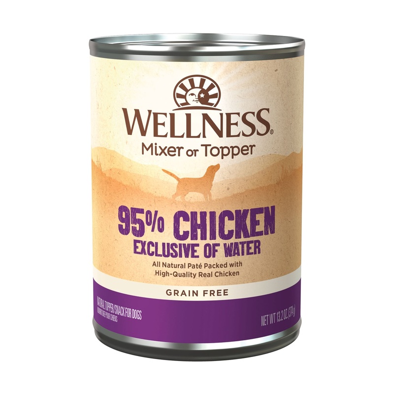 Wellness 95% Grain Free Chicken Mixer & Topper Wet Dog Food