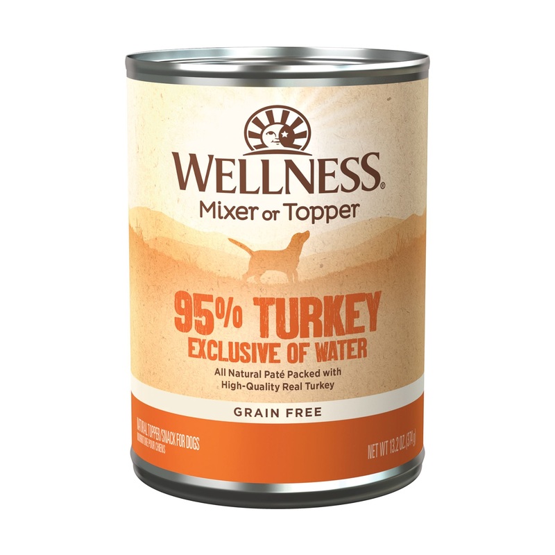 Wellness 95% Grain Free Turkey Mixer & Topper Wet Dog Food
