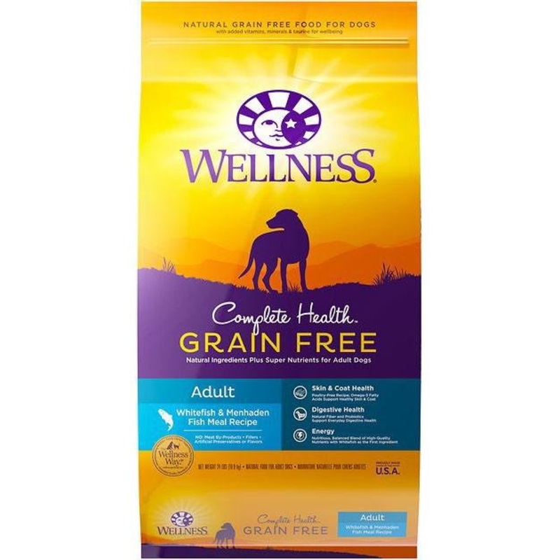 Wellness Complete Health Grain Free Whitefish & Menhaden Meal Dry Dog Food