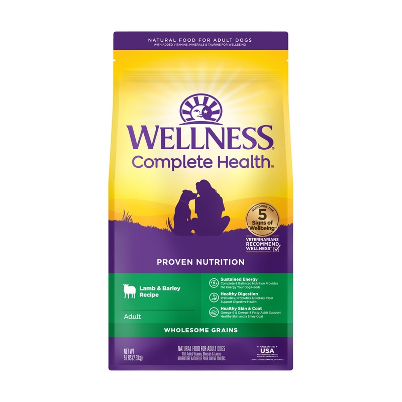 Wellness Complete Health Wholesome Grains Adult Dry Dog Food (Lamb & Barley Recipe)