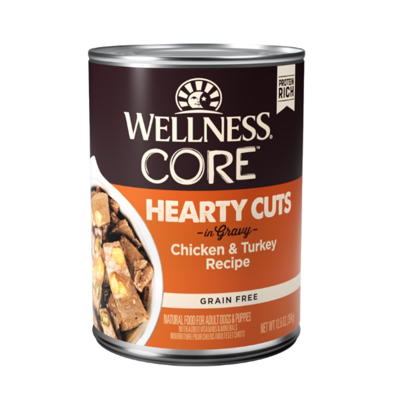 Wellness CORE Hearty Cuts in Gravy Grain Free Wet Dog Food (Chicken & Turkey Recipe)