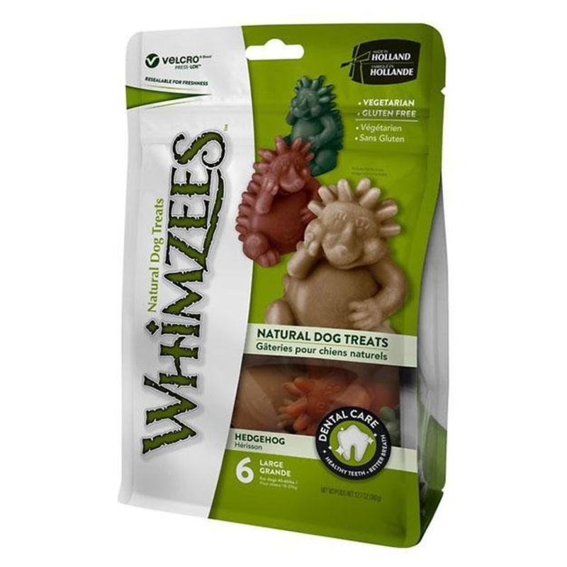 Whimzees Natural Hedgehog Dental Dog Chews