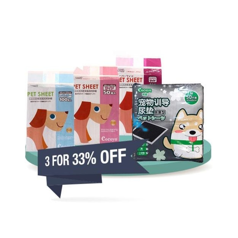Cocoyo Pet Sheet Dog Pee Pad (3-Pack Saver Bundle)