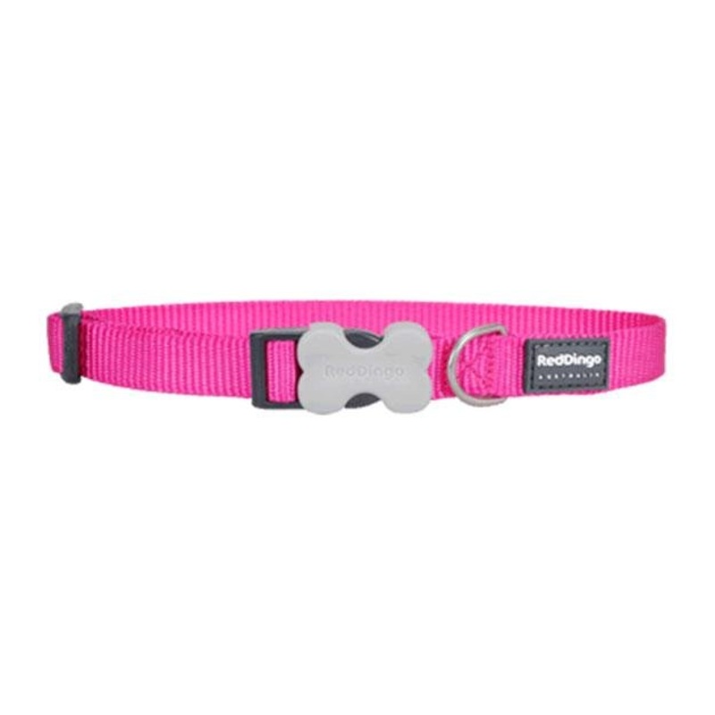 Red Dingo Classic Dog Collar (Hot Pink)