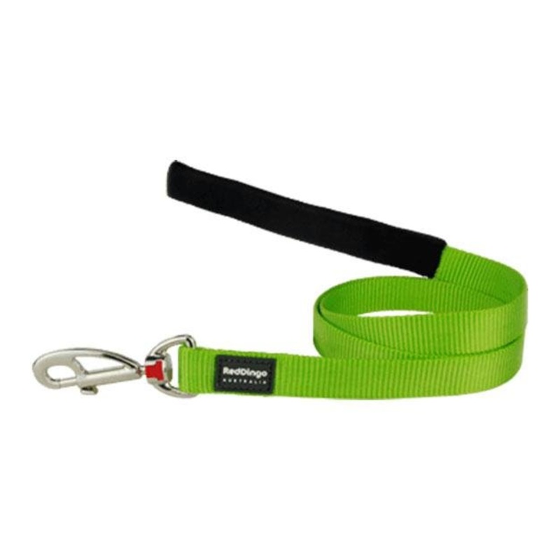 Red Dingo Classic Dog Lead (Lime Green)