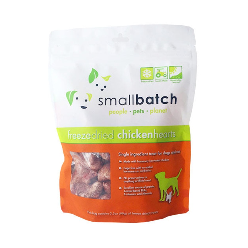 Small Batch Freeze Dried Chicken Hearts Cat & Dog Treats