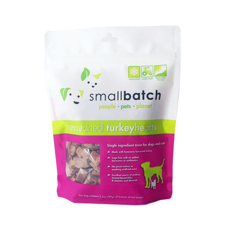 Small Batch Freeze Dried Turkey Hearts Cat & Dog Treats