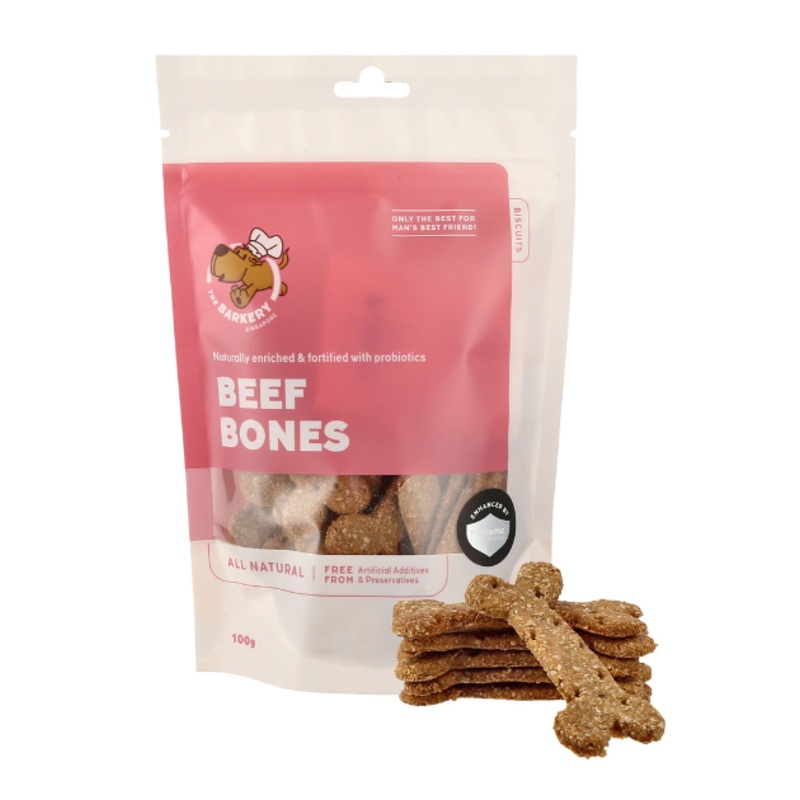 The Barkery Beef Bones Biscuits Dog Treats