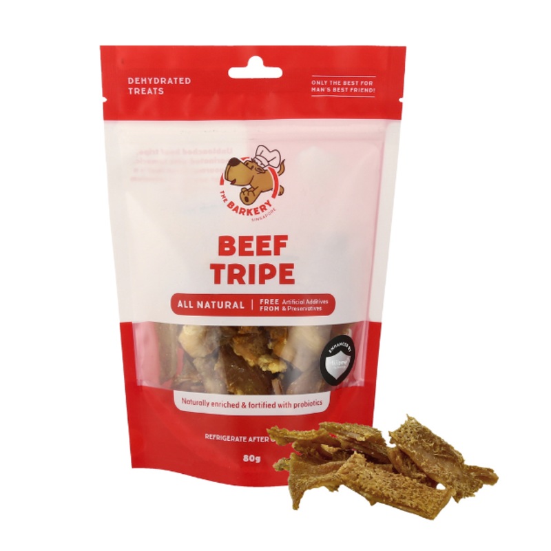 The Barkery Dehydrated Beef Tripe Dog Treats