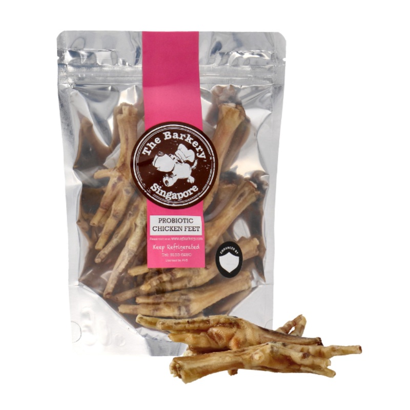The Barkery Dehydrated Probiotic Chicken Feet Dog Treats