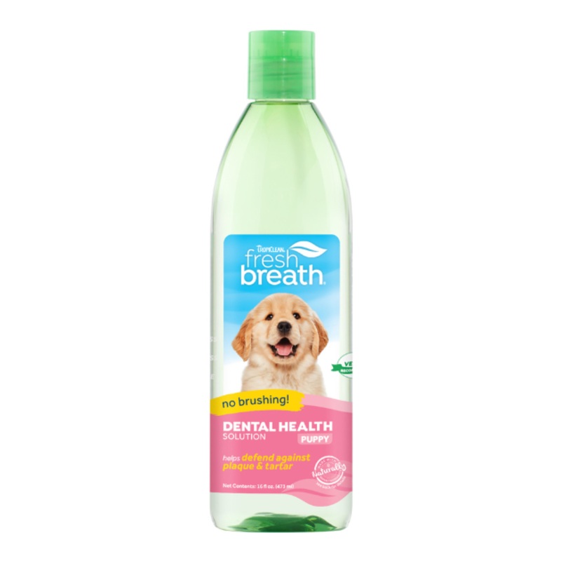 TropiClean Fresh Breath No Brushing Dental Health Solution for Puppy