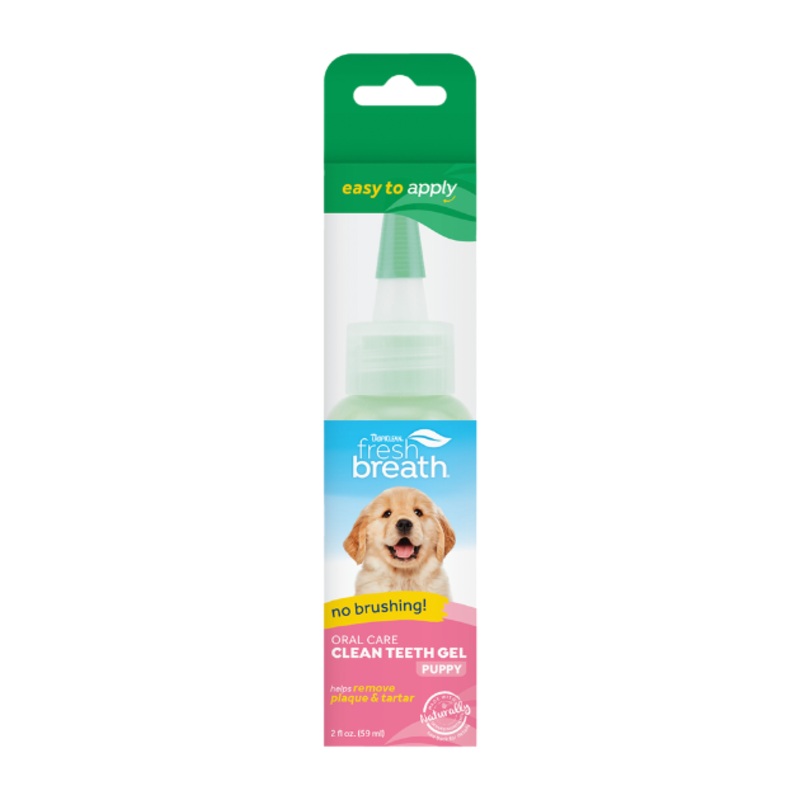 TropiClean Fresh Breath No Brushing Oral Care Clean Teeth Gel for Puppy