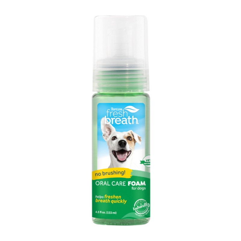 Tropiclean Fresh Breath No Brushing Oral Care Foam for Dogs