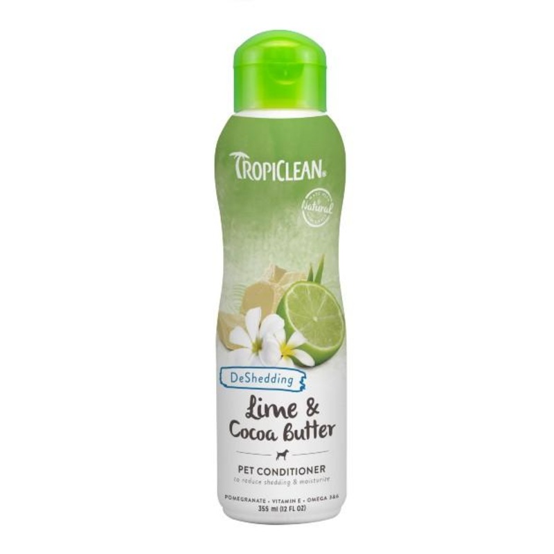 TropiClean Lime & Cocoa Butter Deshedding & Moisturizing Dog Conditioner