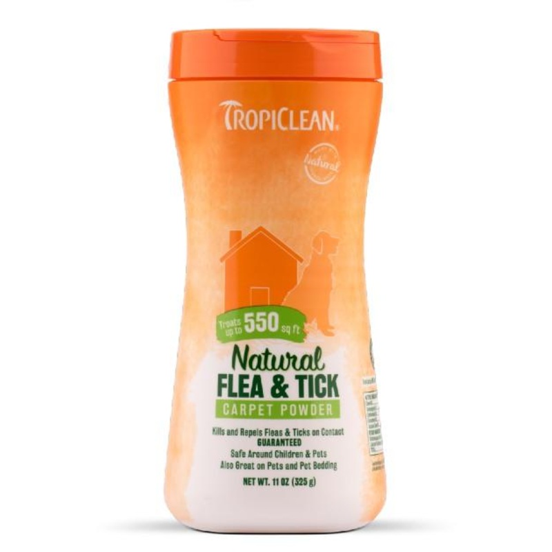 TropiClean Natural Flea & Tick Powder for Dogs & Carpet