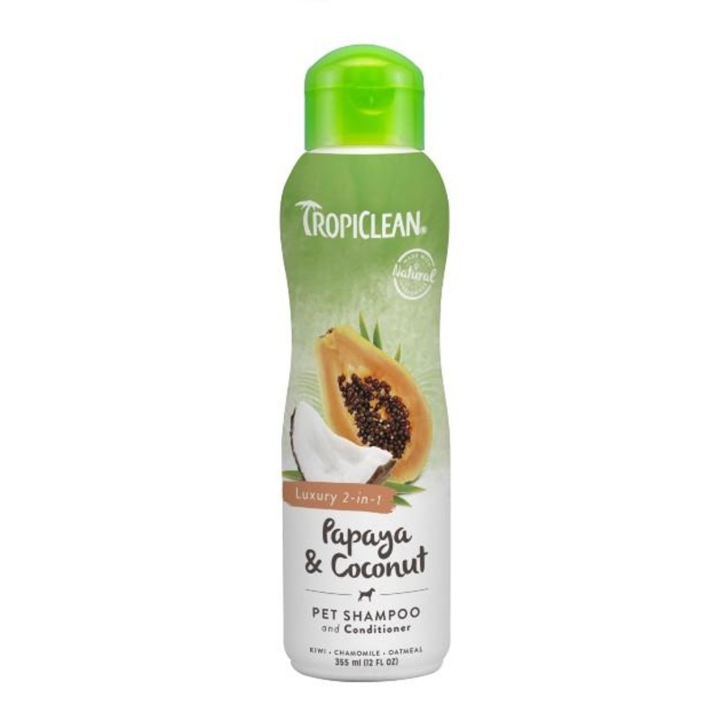 TropiClean Papaya & Coconut 2-In-1 Cat & Dog Shampoo & Conditioner