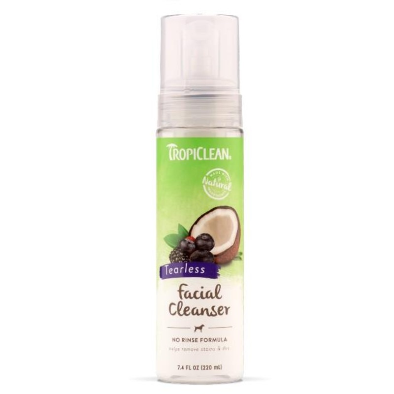 Tropiclean Tearless & No Rinse Facial Cleanser for Dogs