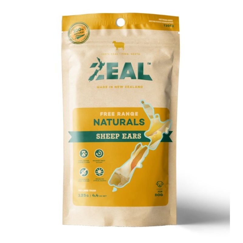 Zeal Free Range Air Dried Dog Treats (Sheep Ears)