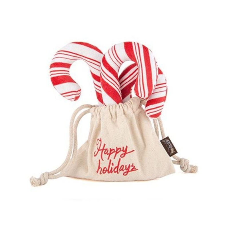 10% OFF: P.L.A.Y. Eco-Friendly Holiday Classics Candy Canes Dog Toy