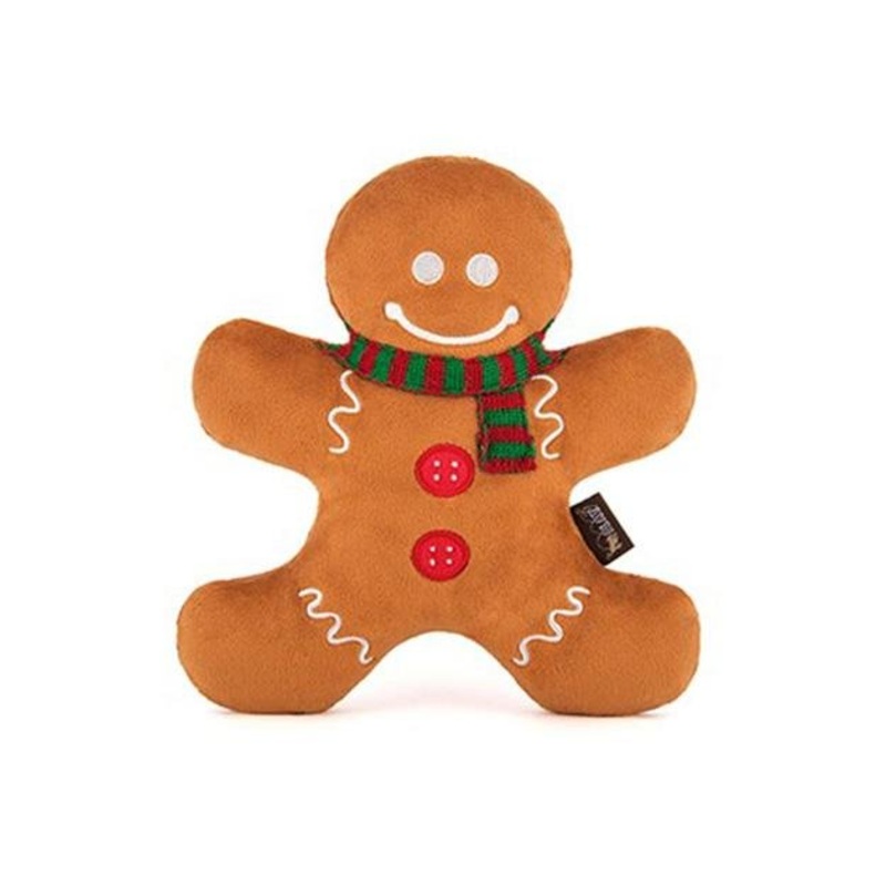 10% OFF: P.L.A.Y. Eco-Friendly Holiday Classics Gingerbread Man Dog Toy