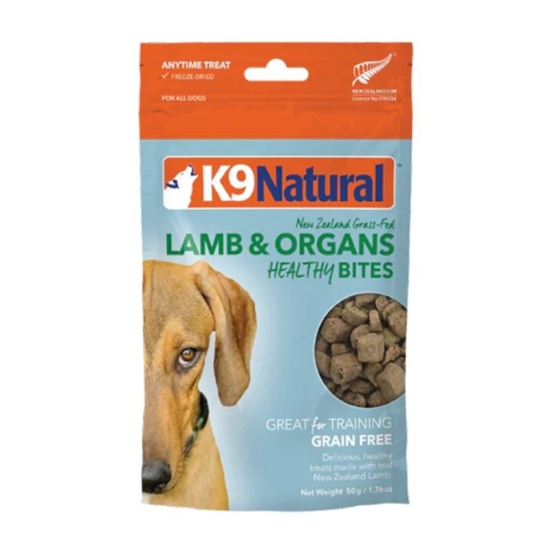 K9 Natural Freeze Dried Lamb & Organs Healthy Bites Dog Treats