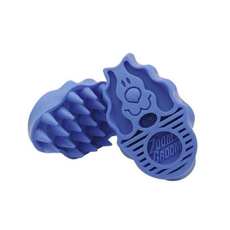 Kong ZoomGroom Dog Brush (Boysenberry)