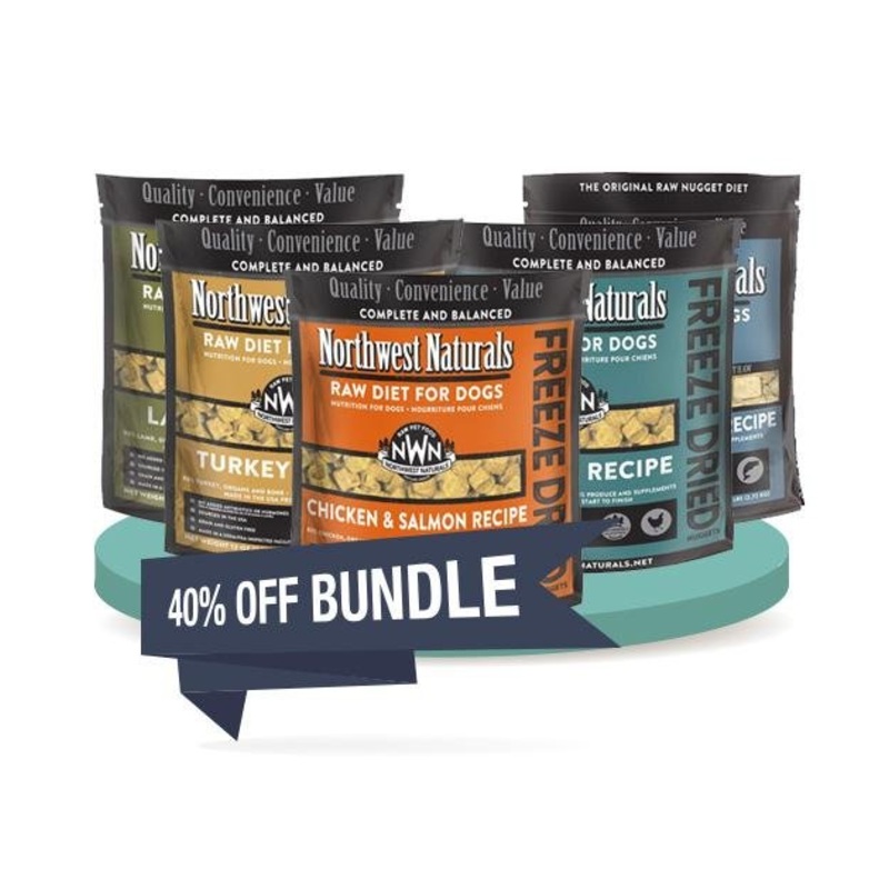 Northwest Natural's Freeze Dried Nuggets Dog Food (4-Pack Saver Bundle)