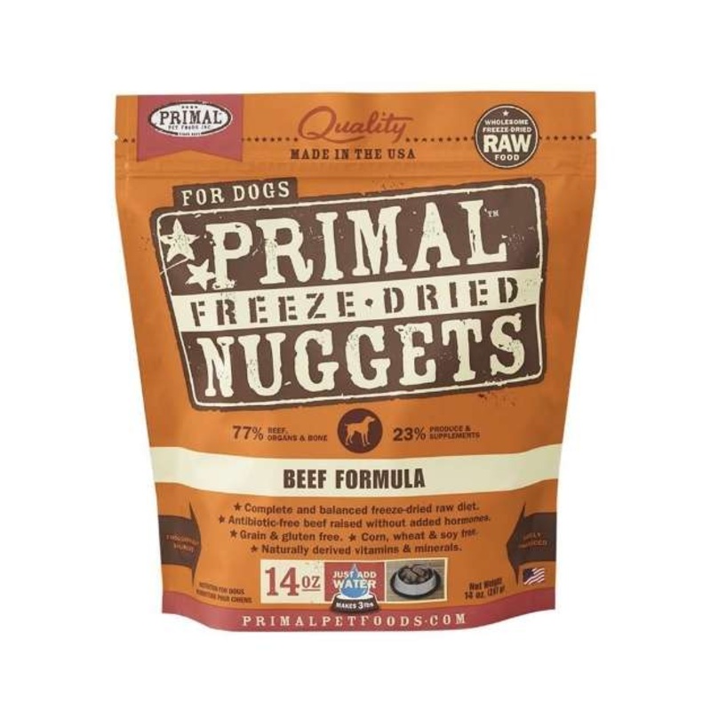 Primal Freeze Dried Nuggets Beef Formula Dog Food