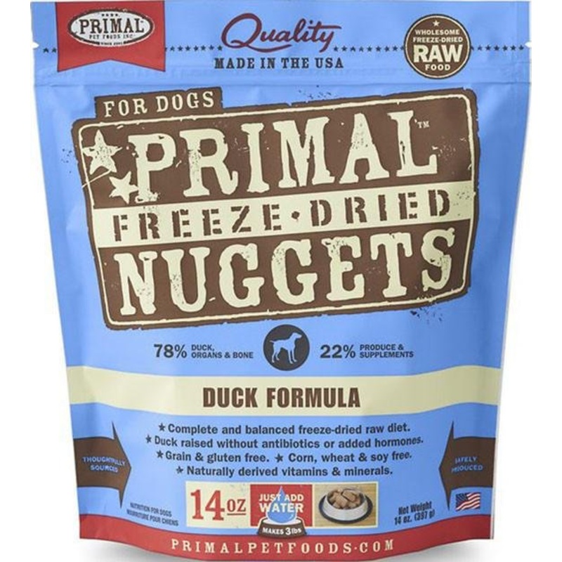 Primal Freeze Dried Nuggets Duck Formula Dog Food