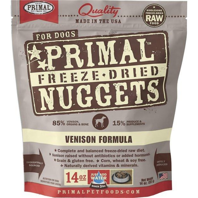 Primal Freeze Dried Nuggets Venison Formula Dog Food