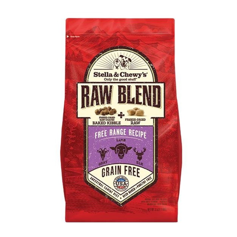 Stella & Chewys Grain Free Raw Blend Kibbles (Free Range Recipe) Dry Dog Food