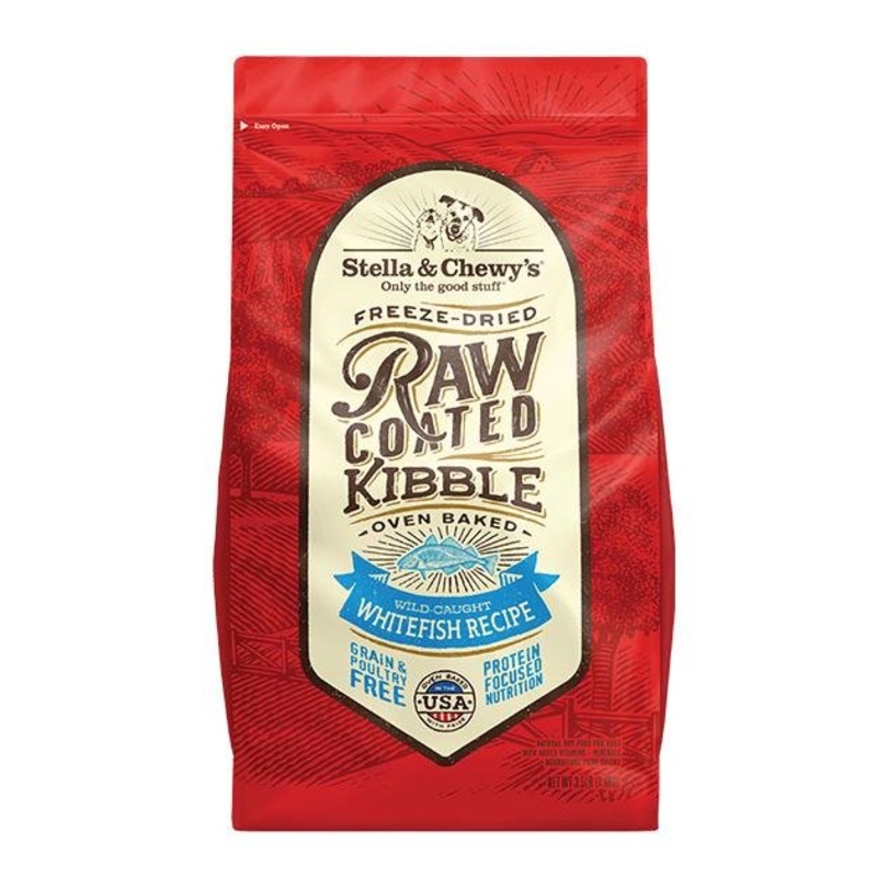Stella & Chewys Grain Free Raw Coated Kibbles (Whitefish) Dry Dog Food
