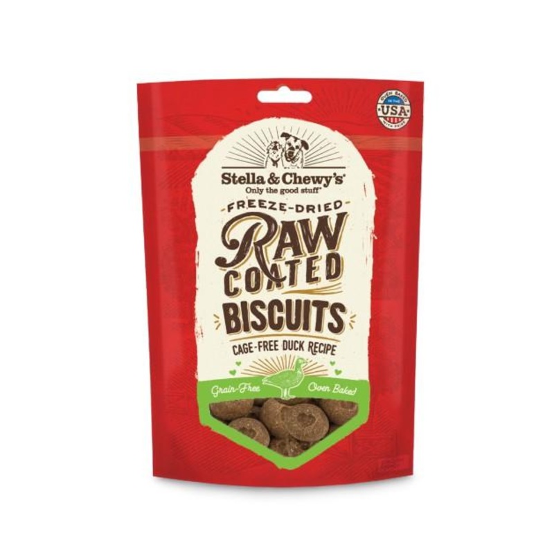 Stella & Chewys Raw Coated Biscuits (Duck) Dog Treats