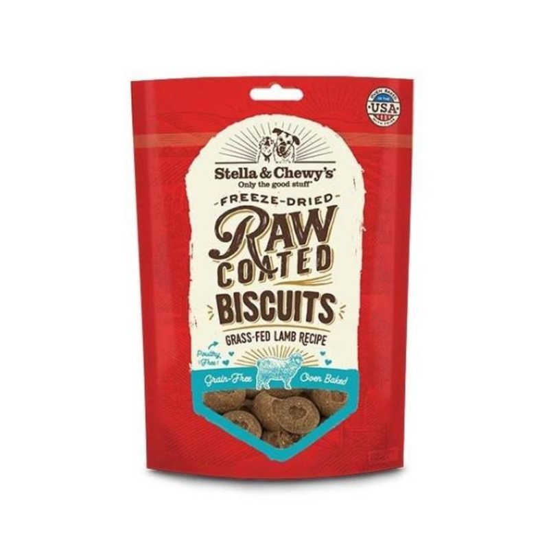 Stella & Chewys Raw Coated Biscuits (Lamb) Dog Treats